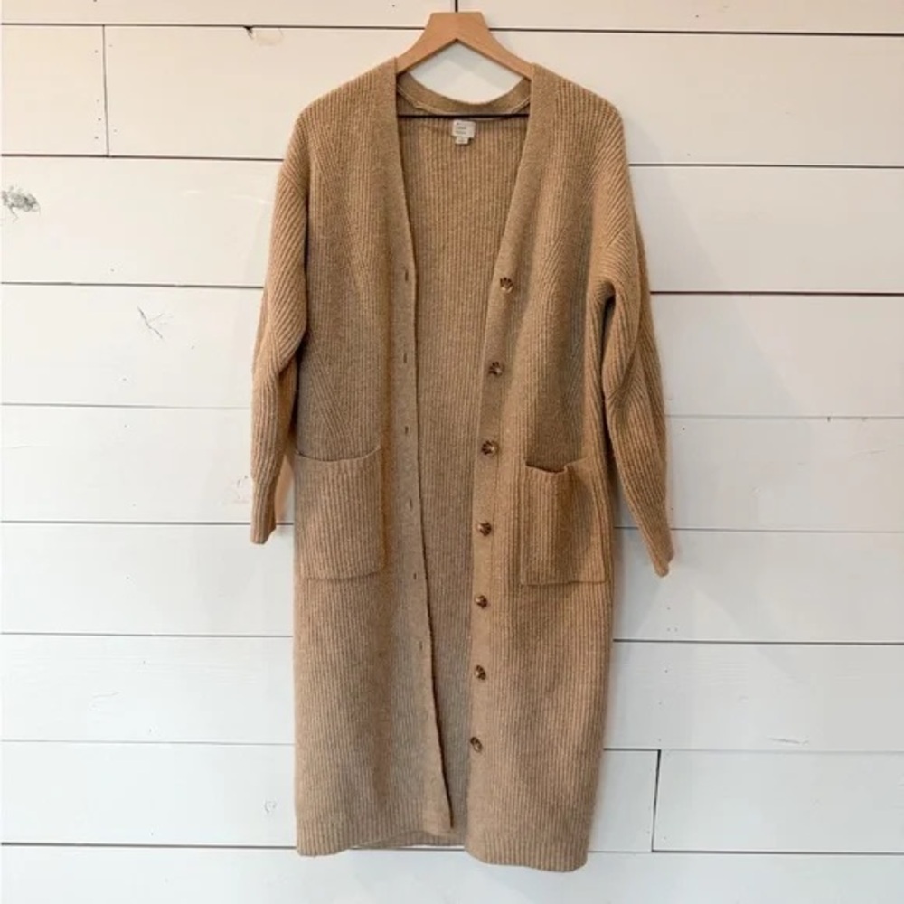a new day Women's Tan Long Cardigan Sweater